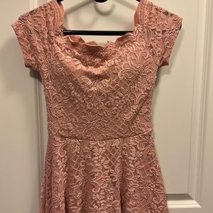 Pale pink cotillion dress